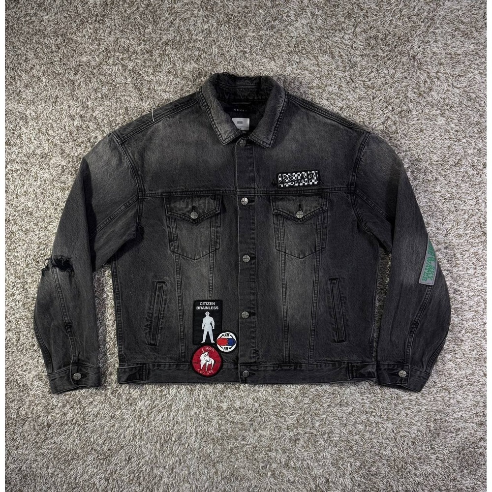 Ksubi Oh G Denim Jacket Retox Apparel Men's Size XL Gray